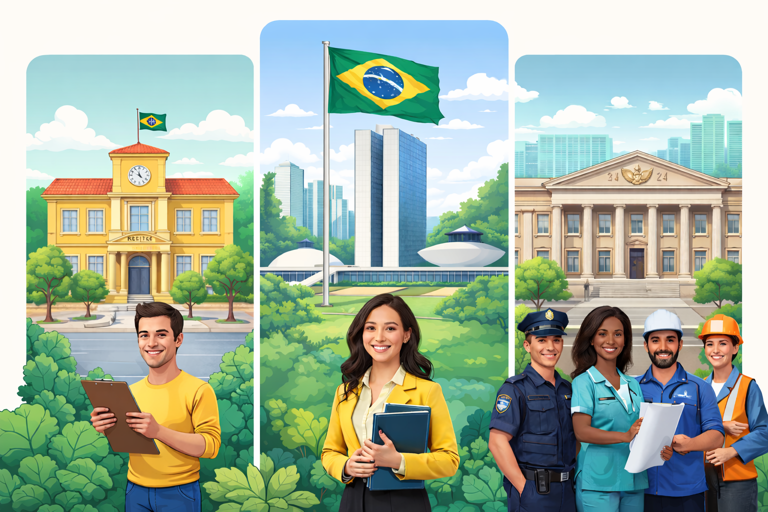 Diferença entre Concursos Municipais, Federais e Públicos